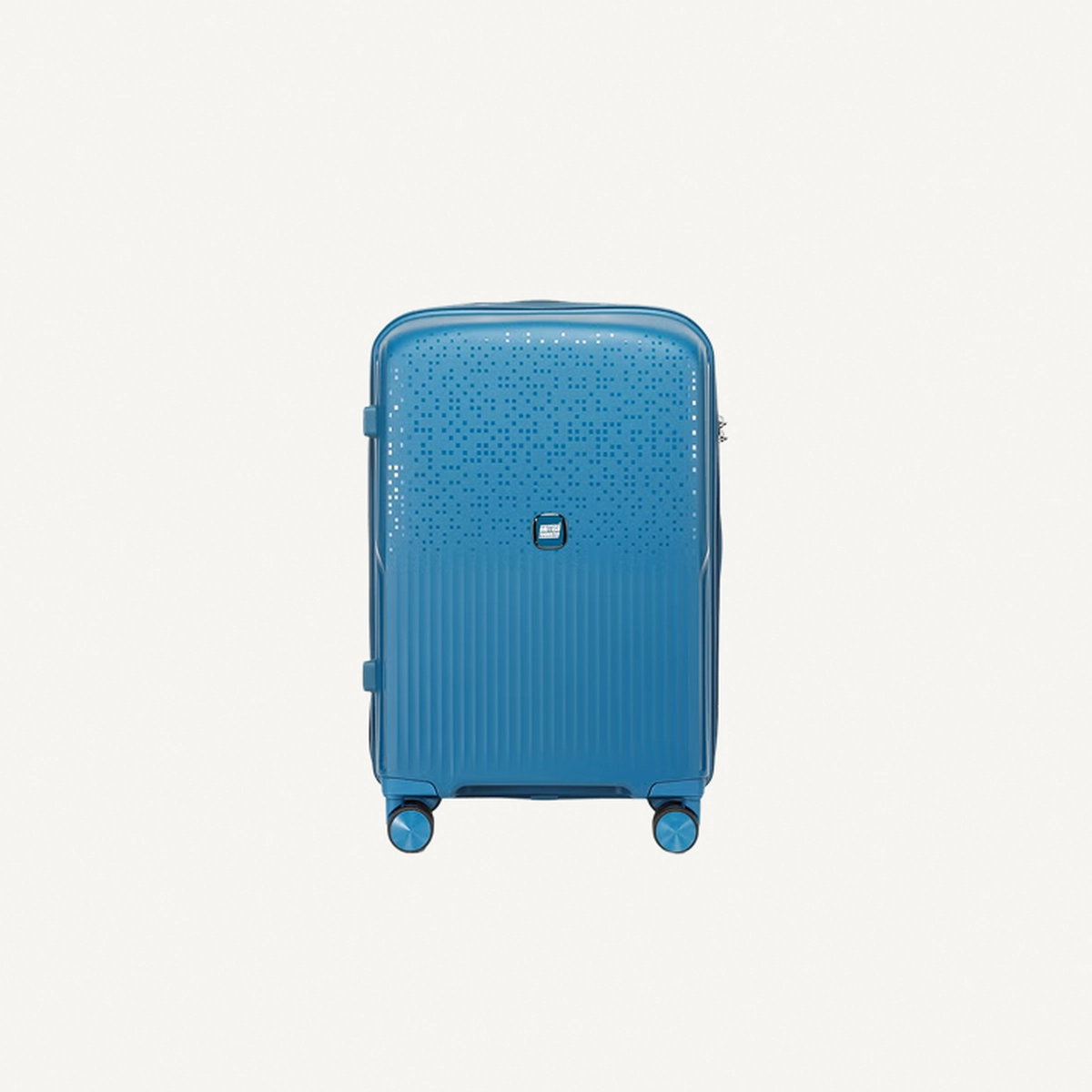 British Tourister 3 Piece Polypropylene Hard Side Spinner Luggage Trolley Set 20/24/28 Inch - Peacock Blue-1-1