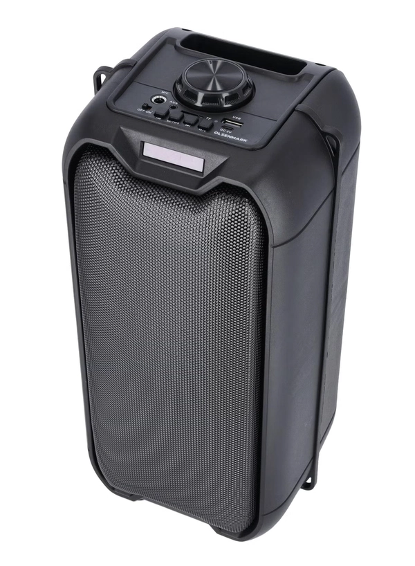Olsenmark Bluetooth Party Speaker, Built-in Lights AUX FM USB TF Card 200W PMPO Party Speaker