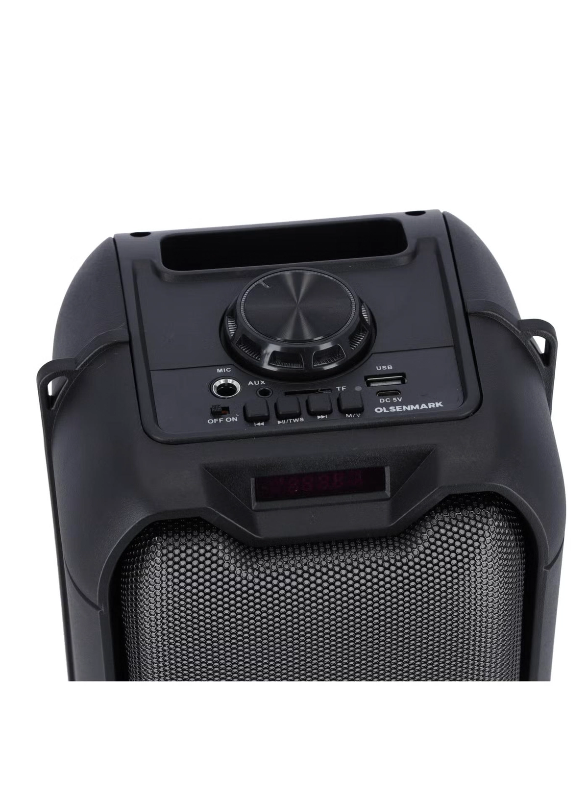 Olsenmark Bluetooth Party Speaker, Built-in Lights AUX FM USB TF Card 200W PMPO Party Speaker-4-4