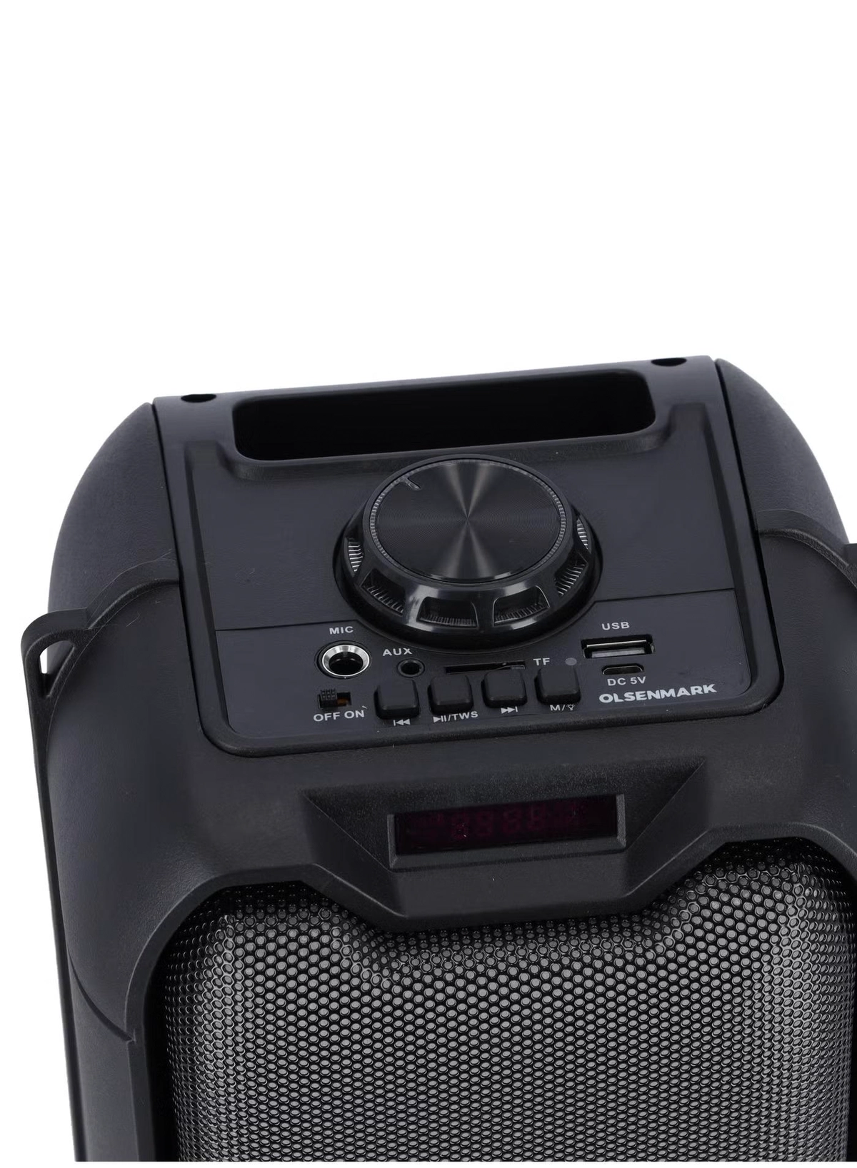 Olsenmark Bluetooth Party Speaker, Built-in Lights AUX FM USB TF Card 200W PMPO Party Speaker-1-1