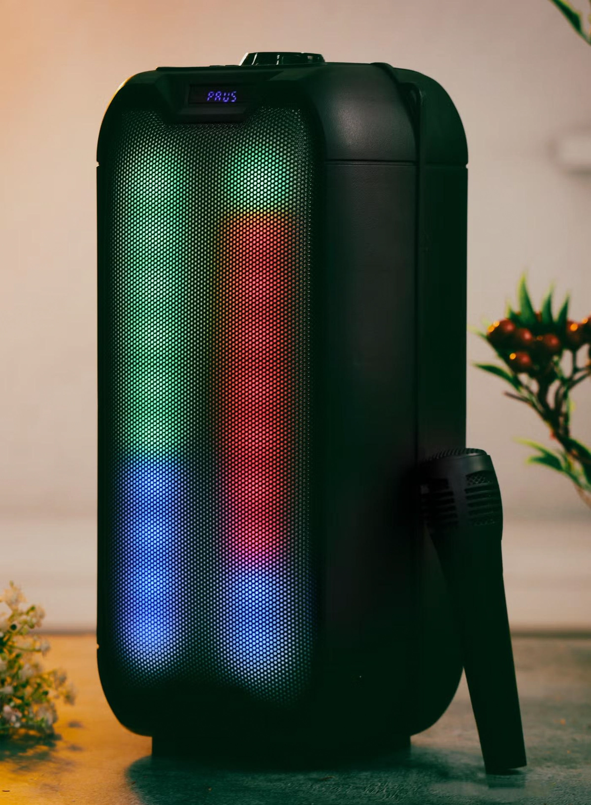 Olsenmark Bluetooth Party Speaker, Built-in Lights AUX FM USB TF Card 200W PMPO Party Speaker-7-7