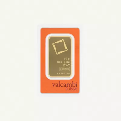 VALCAMBI Suisse 50g Gold Bar-3