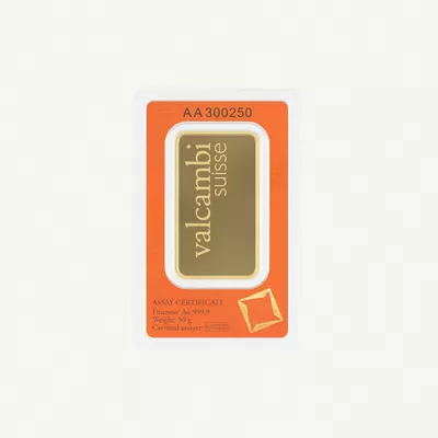VALCAMBI Suisse 50g Gold Bar-0