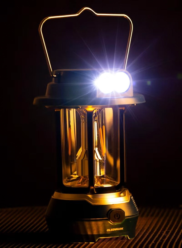 Olsenmark LED Emergency Lantern with Solar OME2824, 7 Hours Working, Compact, Portable and Light Weight Design