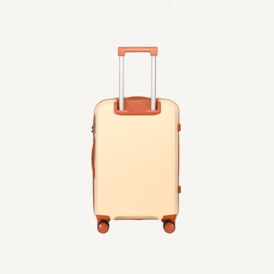 British Tourister 3 Piece Polypropylene Hard Side Spinner Luggage Trolley Set 20/24/28 Inch - Beige-3