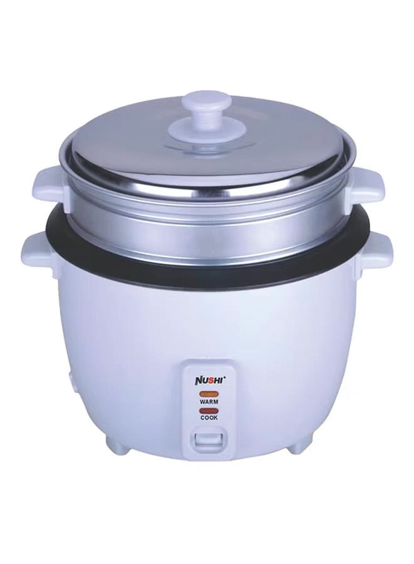 NUSHI Rice Cooker NS-5007 Silver/White