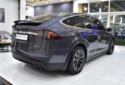 Tesla Model X 100D - Long Range ( 2019 Model ) in Grey Color GCC Specs-6