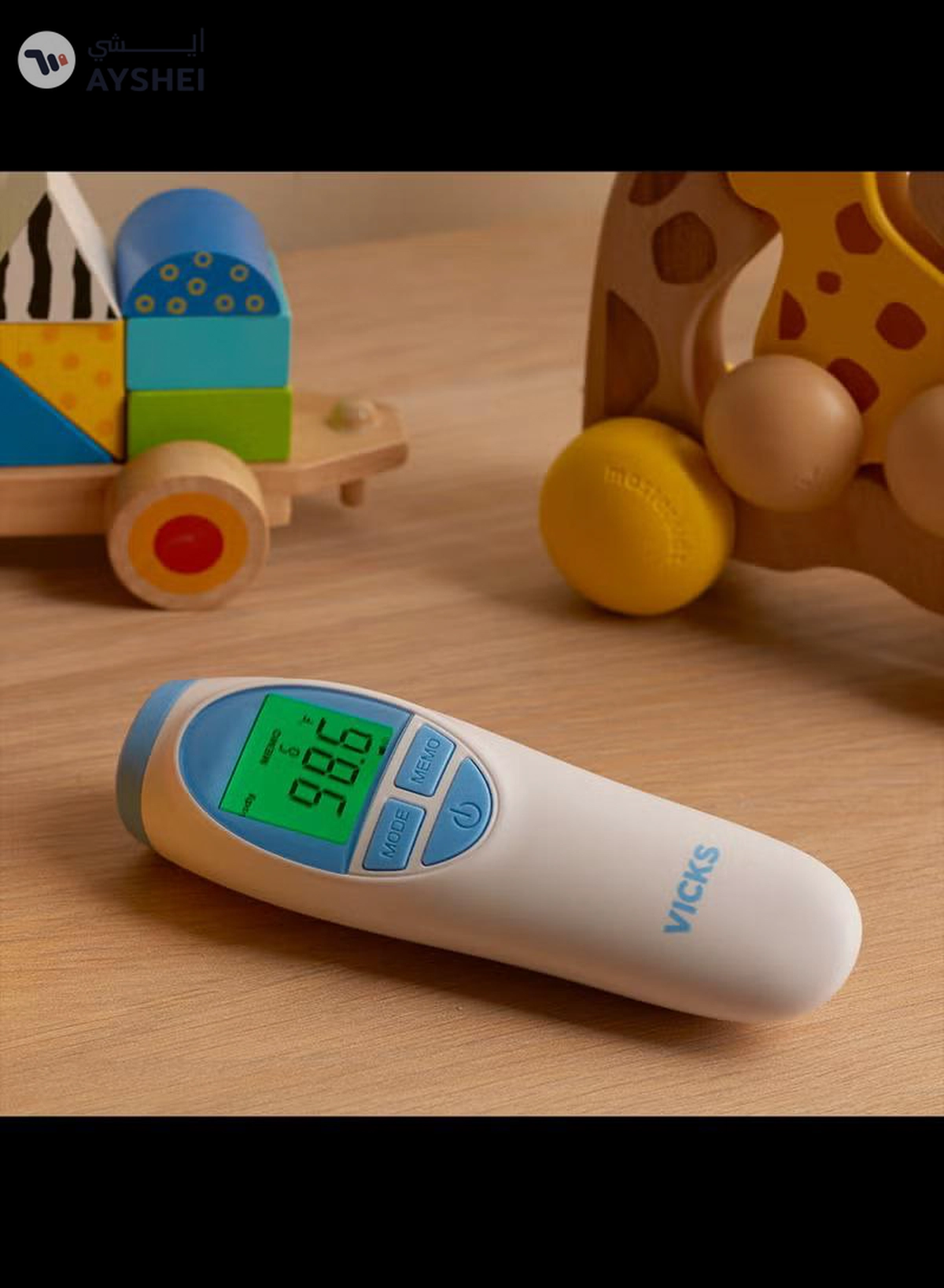 Vicks No Touch Color Coded Forehead Thermometer-3-3