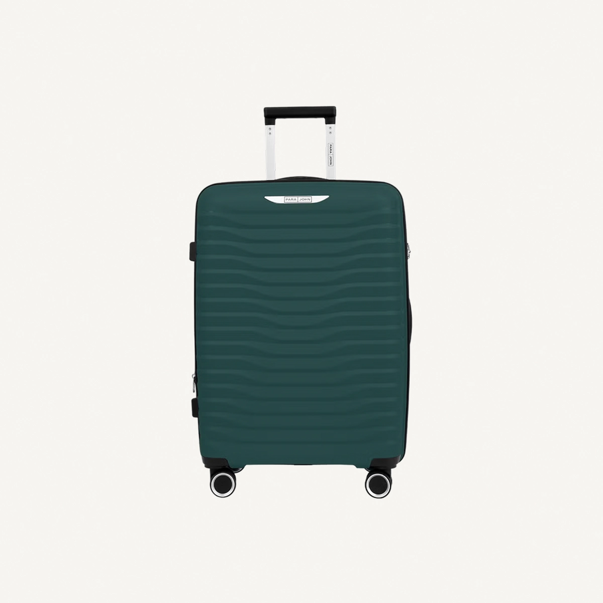 Para John TRACE Series - 3 Piece Expandable Polypropylene Luggage Set with 360 Dual Wheels | Durable, Lightweight & Stylish 20,24,28 Sizes- Dark Green-1-1
