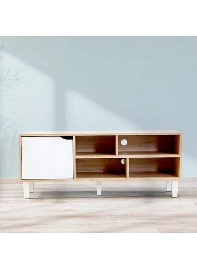 DubaiGallery Modern Wooden TV Stand with Storage Shelves and Cabinet – 120 cm-5