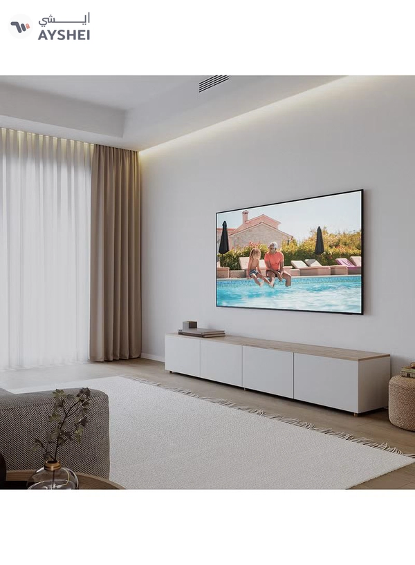 Samsung 55 Inch 4K Upscaling UHD TV | Dynamic Crystal Color | Air Slim Design | 50HZ | Built in receiver | (2024) UA55DU8000UXZN Titan Gray