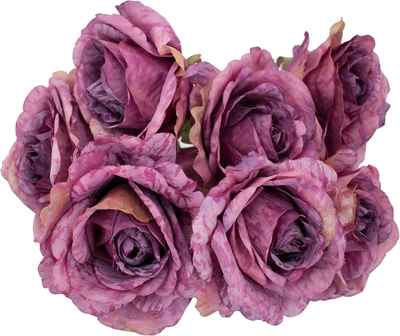 Yatai 7/Heads Beautiful Luxury Silk Rose Flowers Artificial Plants For Multiple Occasions-0