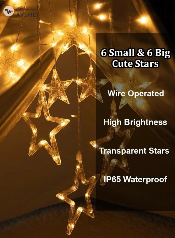 Eworld LED String Lights with 8 Lighting Modes for Eid and Ramadan Decorations
