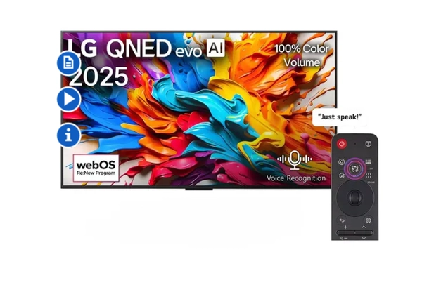 LG 86″ QNED evo AI QNED9M MiniLED 4K 120Hz Smart TV AI Magic Remote Dolby webOS25 (2025 Model)