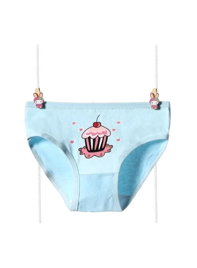 babyqlo 4 Pack Cute Porket With Cupcake Printed Panty Multicolour-1