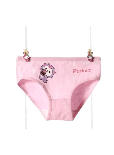 babyqlo 4 Pack Cute Porket With Cupcake Printed Panty Multicolour-2