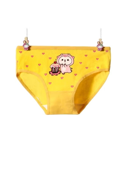 babyqlo 4 Pack Cute Porket With Cupcake Printed Panty Multicolour-3
