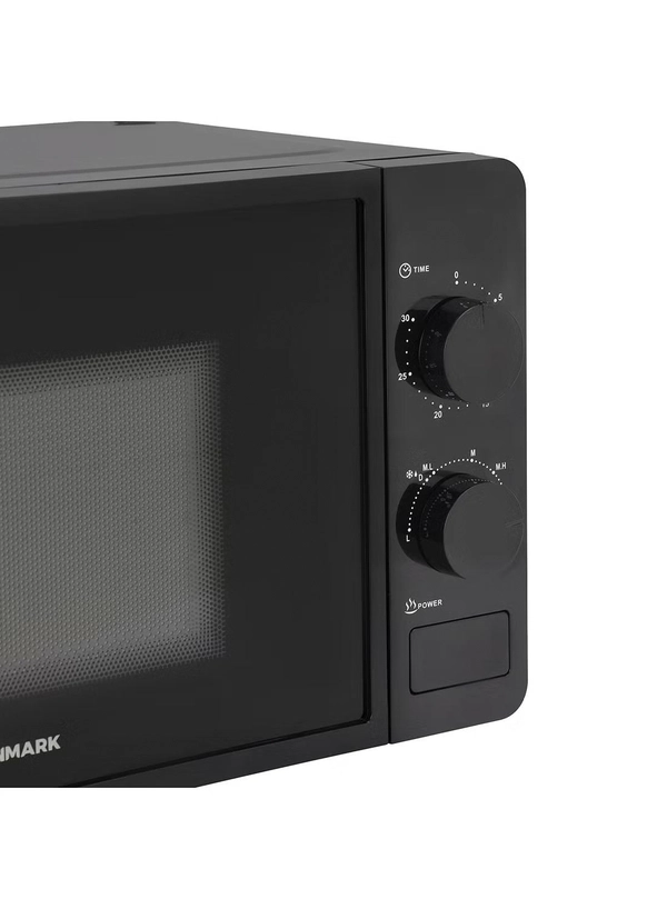 Olsenmark Electric Microwave Oven, 5 Multiple Power Levels with Easy Controls and Cooking End Signal, Perfect for Reheating, Defrosting, Cooking 20 L 1150 W OMMO2343W Black