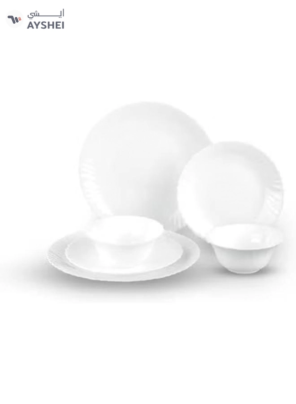 Delcasa DC2133 Opalware Dinner Set 12-Pieces, White