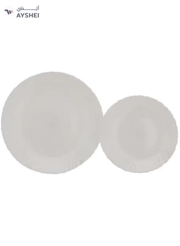 Delcasa DC2133 Opalware Dinner Set 12-Pieces, White