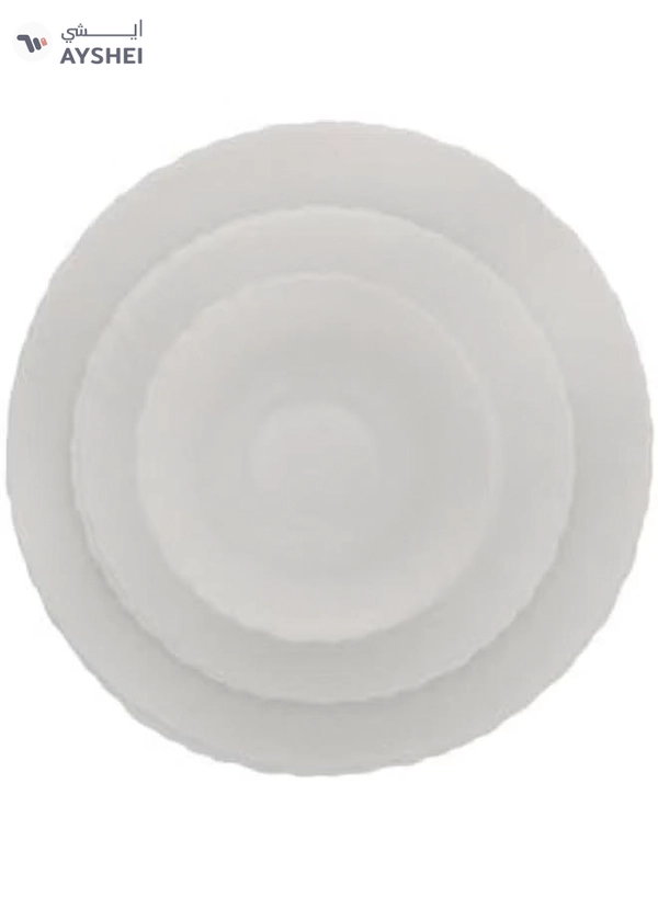 Delcasa DC2133 Opalware Dinner Set 12-Pieces, White