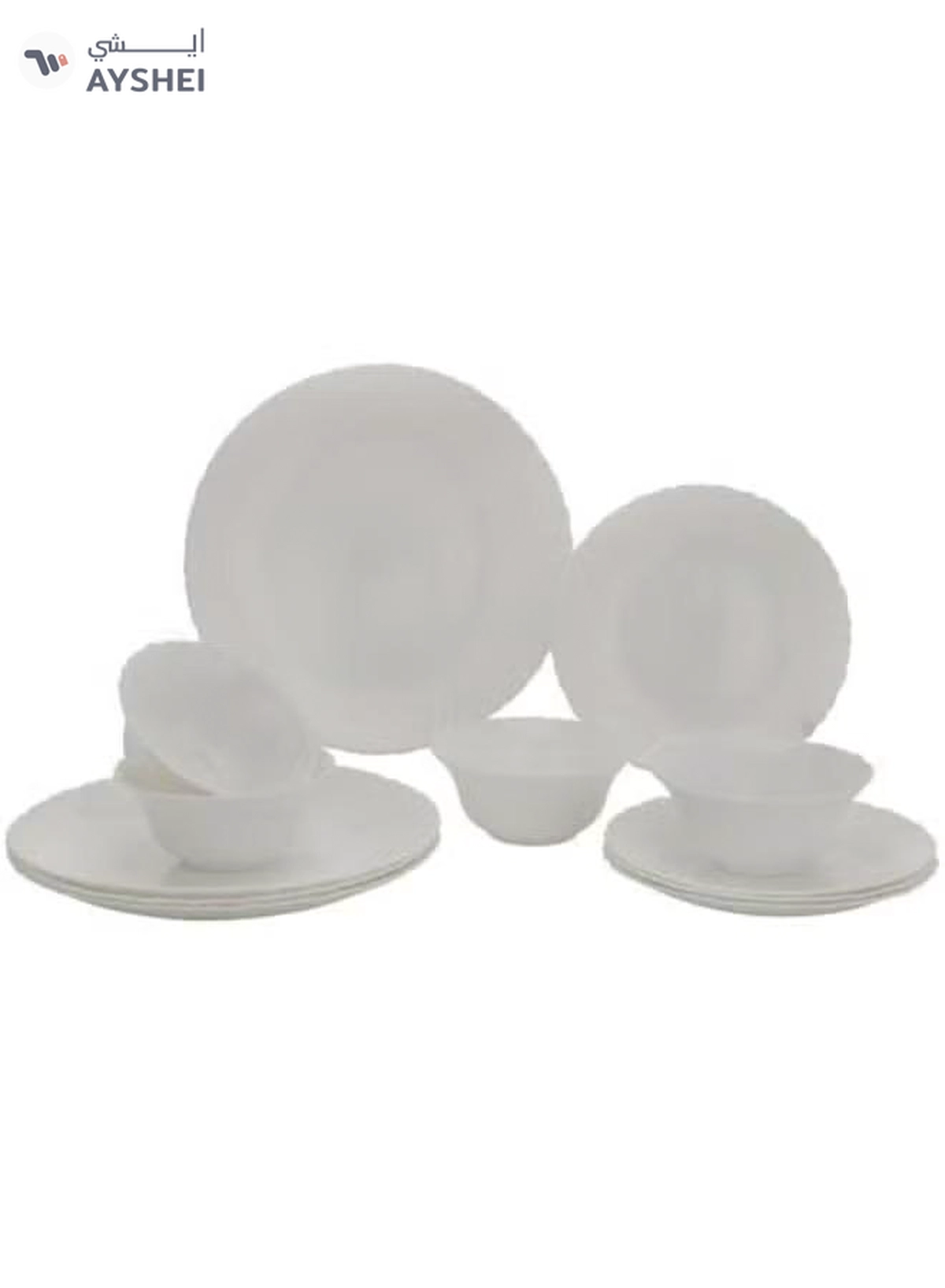 Delcasa DC2133 Opalware Dinner Set 12-Pieces, White-4-4