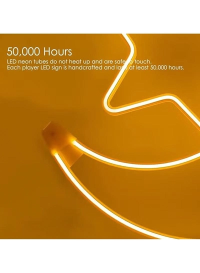 Yuwell Ramadan LED String Light Yellow Moon And Star For Indoors Home Decor Outdoors Decorations Ramadan Celebration Light 45CM With UK Plug 3-Pin Plug-4
