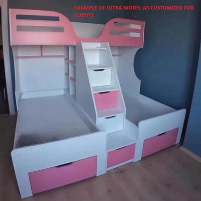 Ultra Bunk Bed with 3 Beds, Custom Made-2