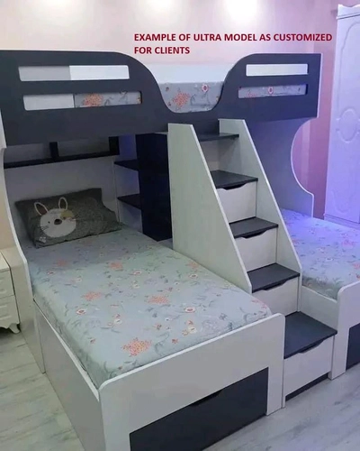 Ultra Bunk Bed with 3 Beds, Custom Made-1