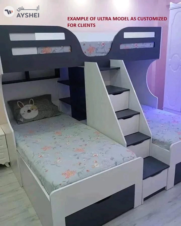 Ultra Bunk Bed with 3 Beds, Custom Made