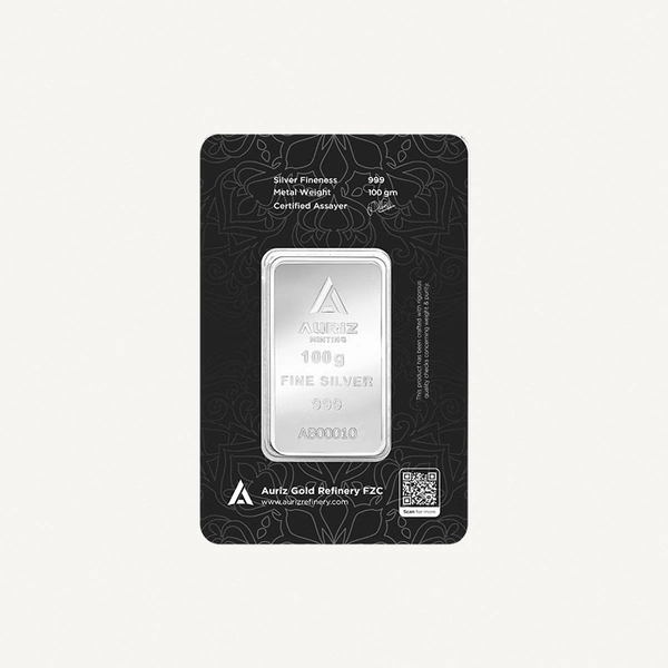 Auriz Minting 100g Fine Silver Bar