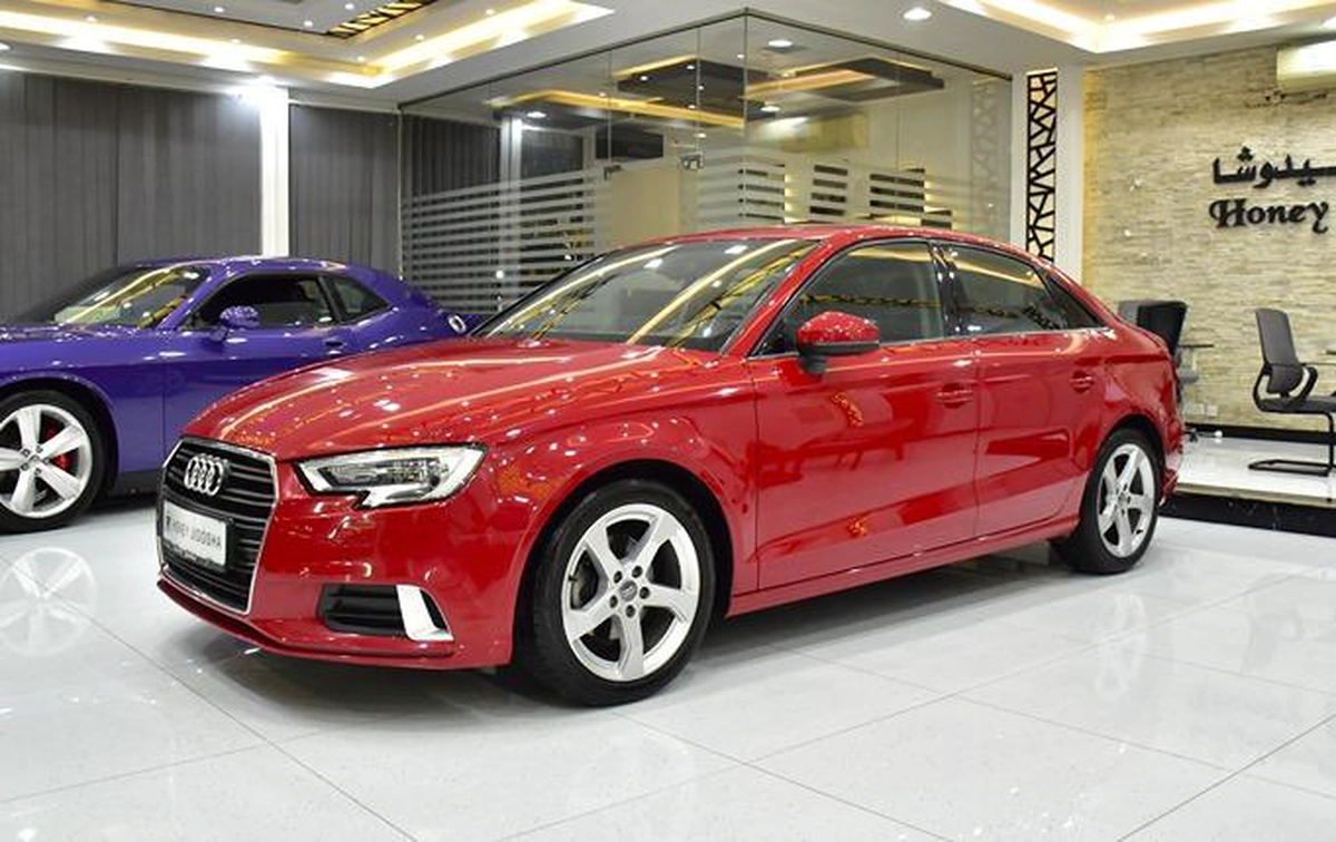 Audi A3 1.0 TFSi S-Tronic ( 2020 Model ) in Red Color GCC Specs-2-2