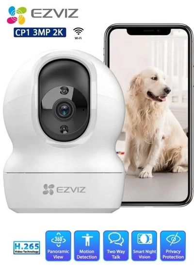 EZVIZ CP1 Smart Tracking Technology Advanced Security Clear View Wi Fi 360 Degree PT Camera 3MP-0