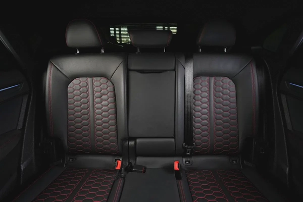 Audi RSQ3 Sportback-Premium Leather Interior-Red Interior Inserts-Honeycomb Stitching