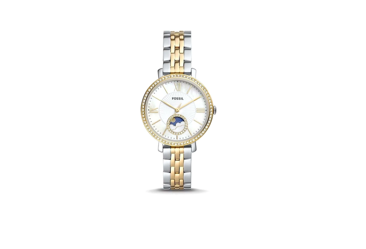 Fossil Women's Jacqueline Round Shape Analog Stainless Steel Wrist Watch ES5166 - 36mm-0-0