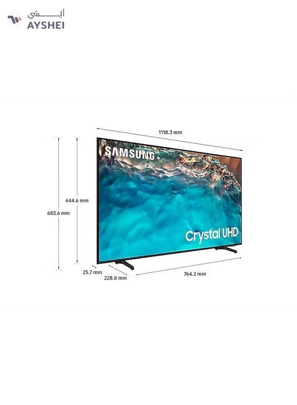 Samsung 50-Inch BU8000 Crystal UHD Smart TV (2022) UA50BU8000UXZN Black