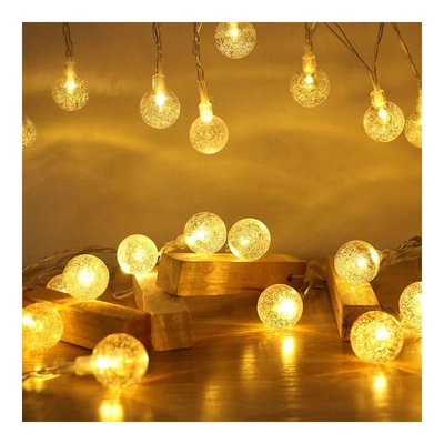 LED CRYSTAL BUBBLE BALL FAIRY STRING LIGHTS 50M-WARM WHITE-0