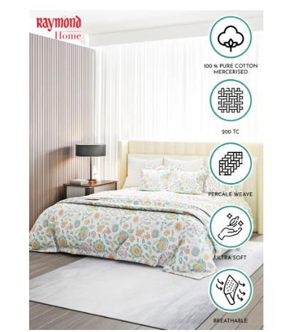 Raymond Home King Flat Sheet Bedsheet 200 Thread Count Luxirious-2