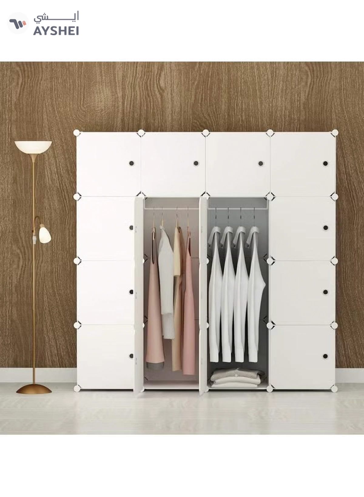 DubaiGallery Home Portable storage cabinet cupboard for hanging clothes combination wardrobe cupboard space savvette toy towel ideal storage organiser wardrobe clothes.-1-1