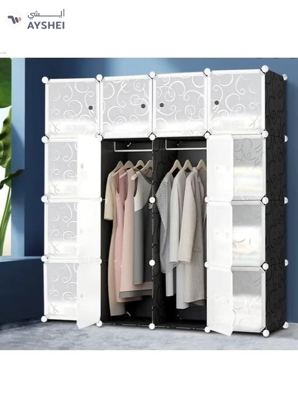 DubaiGallery Home Portable storage cabinet cupboard for hanging clothes combination wardrobe cupboard space savvette toy towel ideal storage organiser wardrobe clothes.