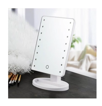 ORiTi Rotatable Makeup Mirror With Led Lights White-0