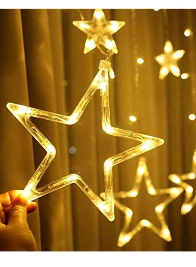 Yuwell 3.5M Ramadan Light For Home Decoration Star Led Light For Indoor Outdoor Decoration Warm White Multimode Operated Decorative Light 8 Modes-2