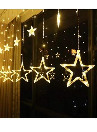 Yuwell 3.5M Ramadan Light For Home Decoration Star Led Light For Indoor Outdoor Decoration Warm White Multimode Operated Decorative Light 8 Modes-1