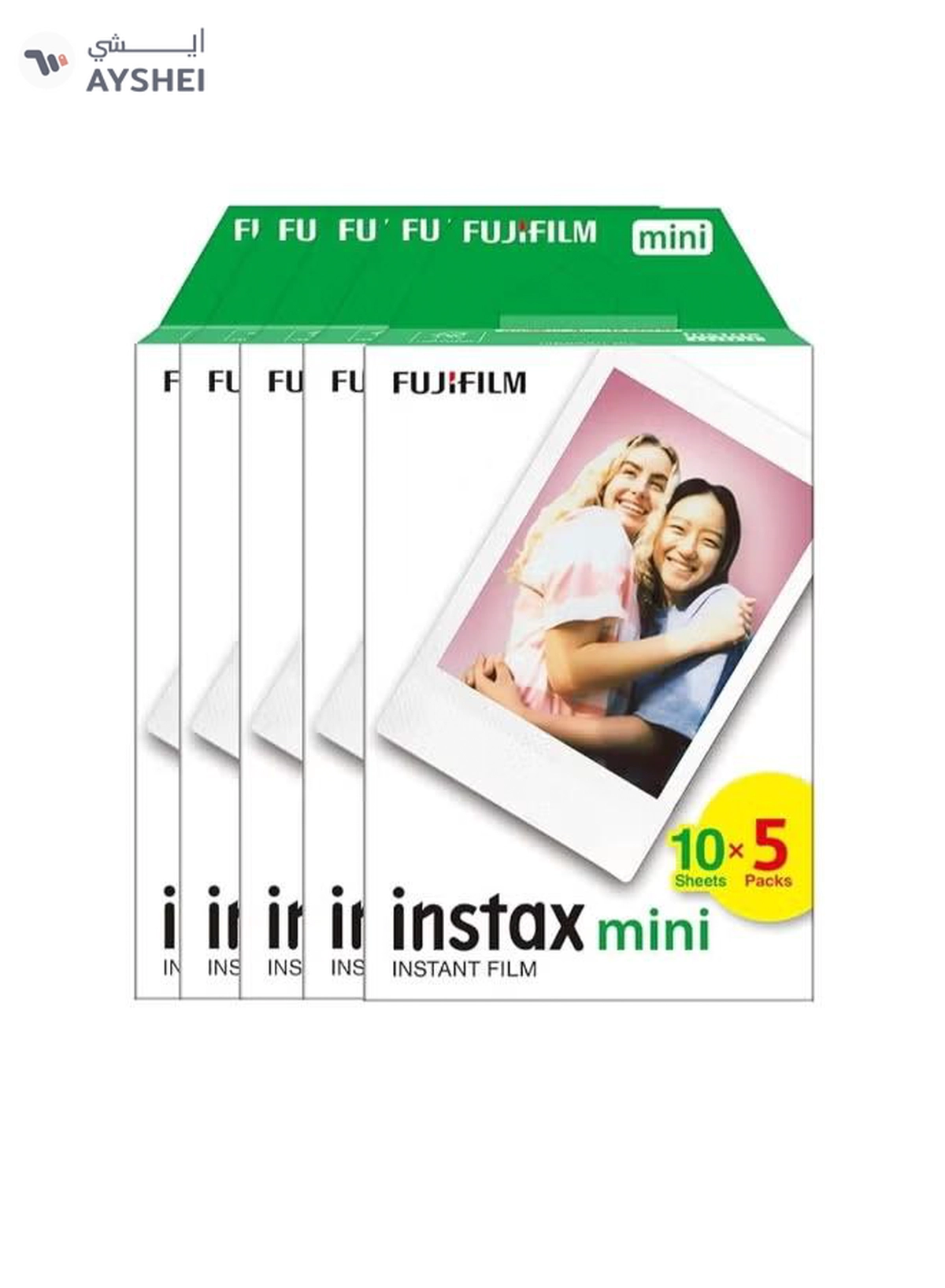 Fujifilm Instax Mini Instant Film – 50 Sheets White (50 Sheets)-1-1