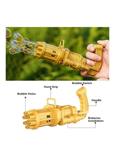 XiuWoo 8-Hole Huge Amount Bubble Maker Electric Gun-2