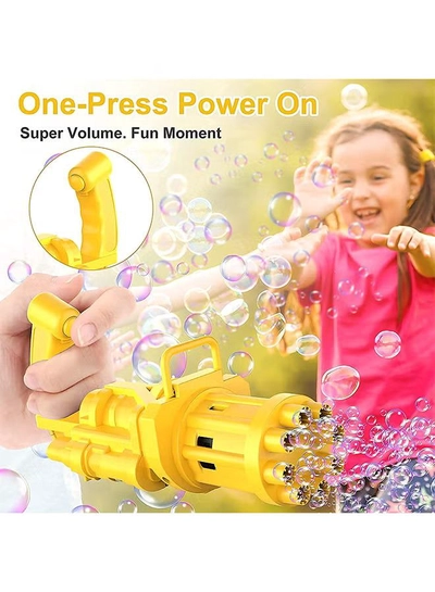 XiuWoo 8-Hole Huge Amount Bubble Maker Electric Gun-3