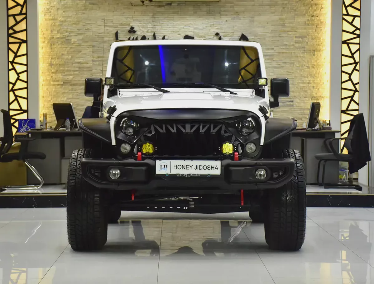 EXCELLENT DEAL for our Jeep Wrangler Sport ( 2017 Model ) in White Color GCC Specs