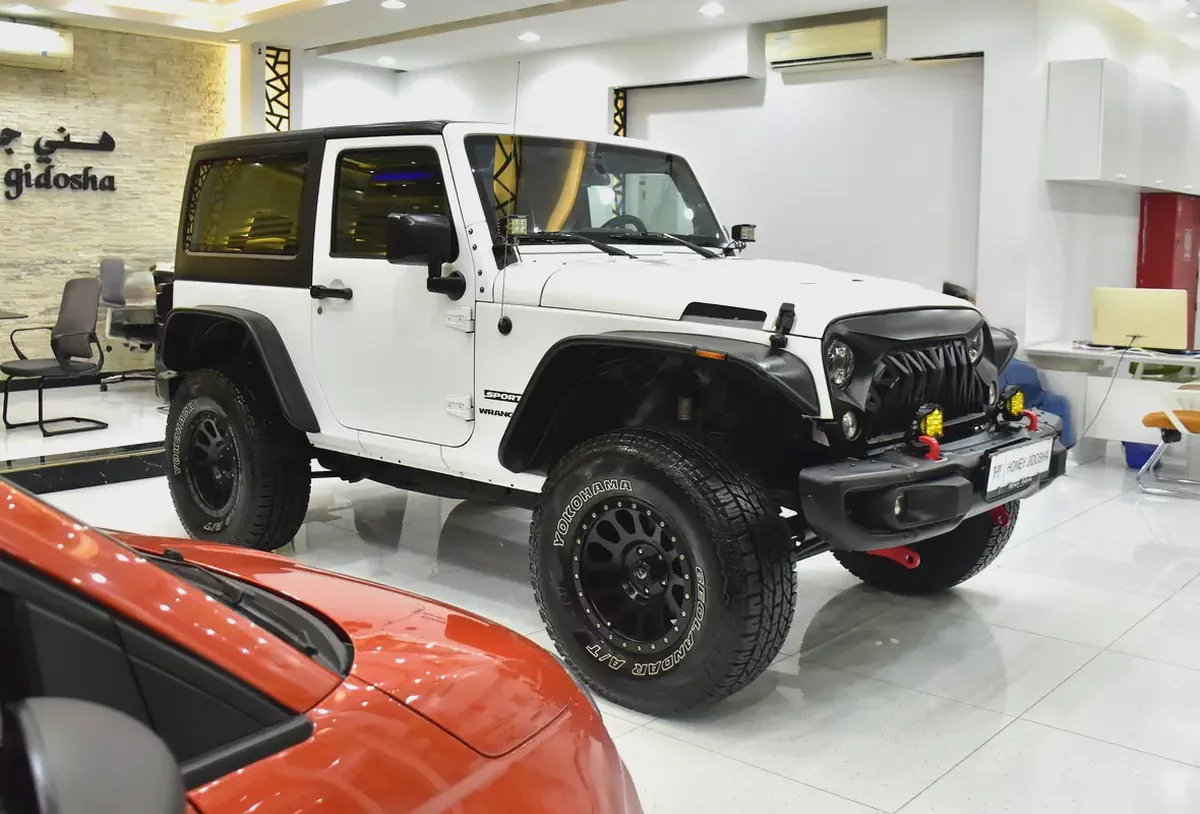 EXCELLENT DEAL for our Jeep Wrangler Sport ( 2017 Model ) in White Color GCC Specs-2-2