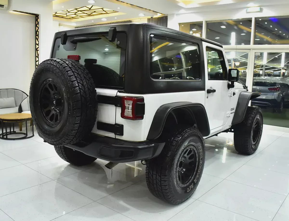 EXCELLENT DEAL for our Jeep Wrangler Sport ( 2017 Model ) in White Color GCC Specs-5-5