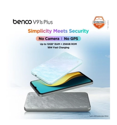 benco V91s Plus Dual SIM Sunrise White 8GB RAM 256GB 4G LTE No Camera and No GPS-1